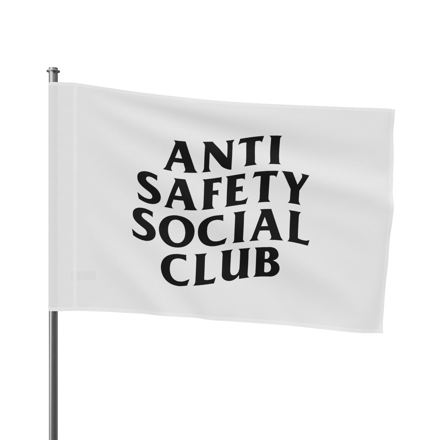 Anti Safety Social Club Flag (white)