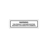 Nicotine Warning Sticker Printify
