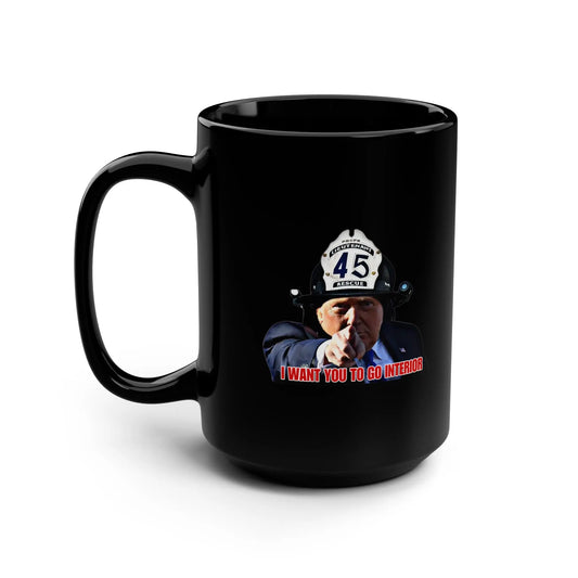 Trump 2 Black Mug, 15oz Printify