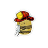Caffeine Bee Sticker Printify