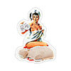Defib Pin Up Sticker Printify