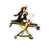 Witch Medic Pin Up Sticker Printify