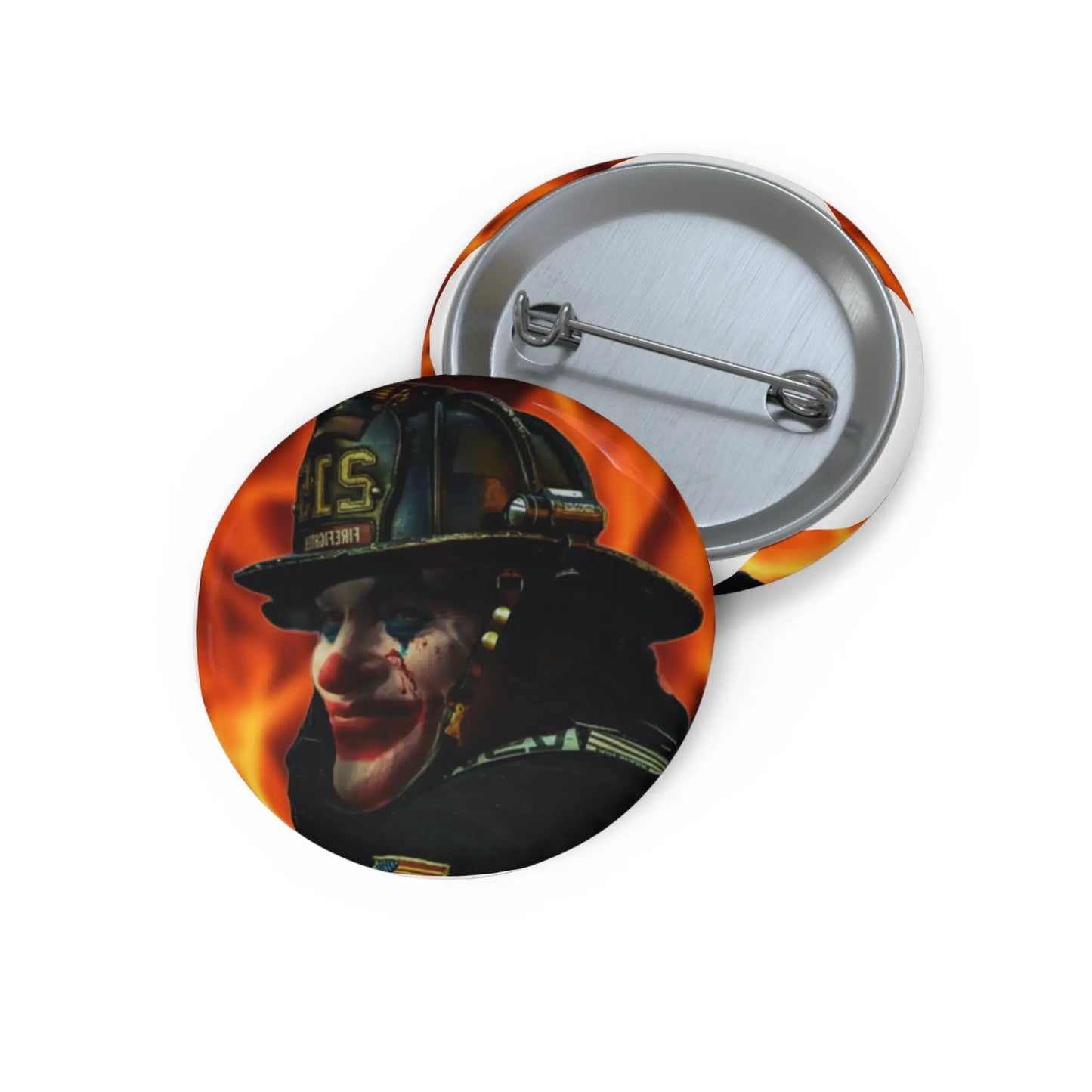 Custom joker Pin Buttons Printify