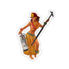 Hula Pin Up Sticker Printify