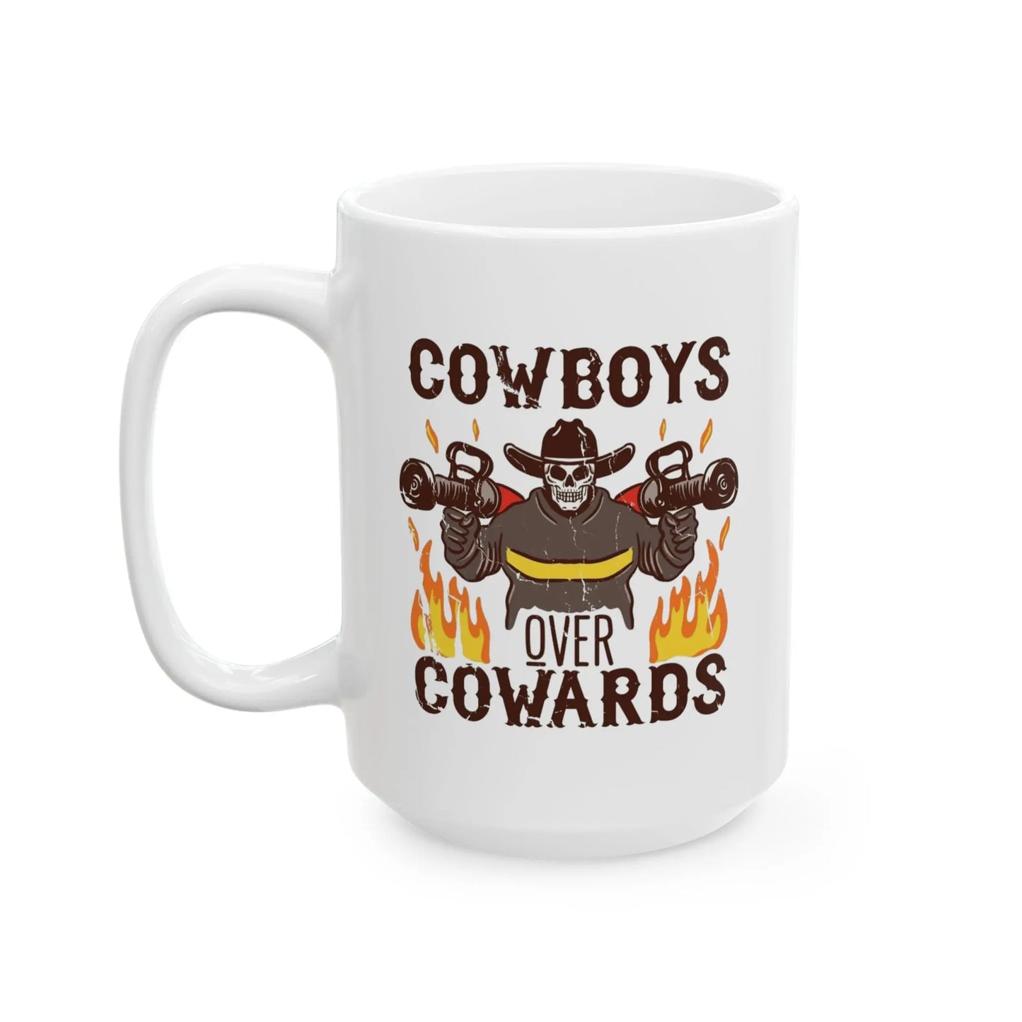 Cowboys Over Cowards Mug Printify