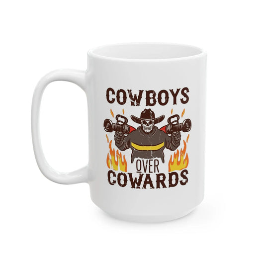 Cowboys Over Cowards Mug Printify