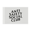 Anti Safety Social Club Flag (white) Printify