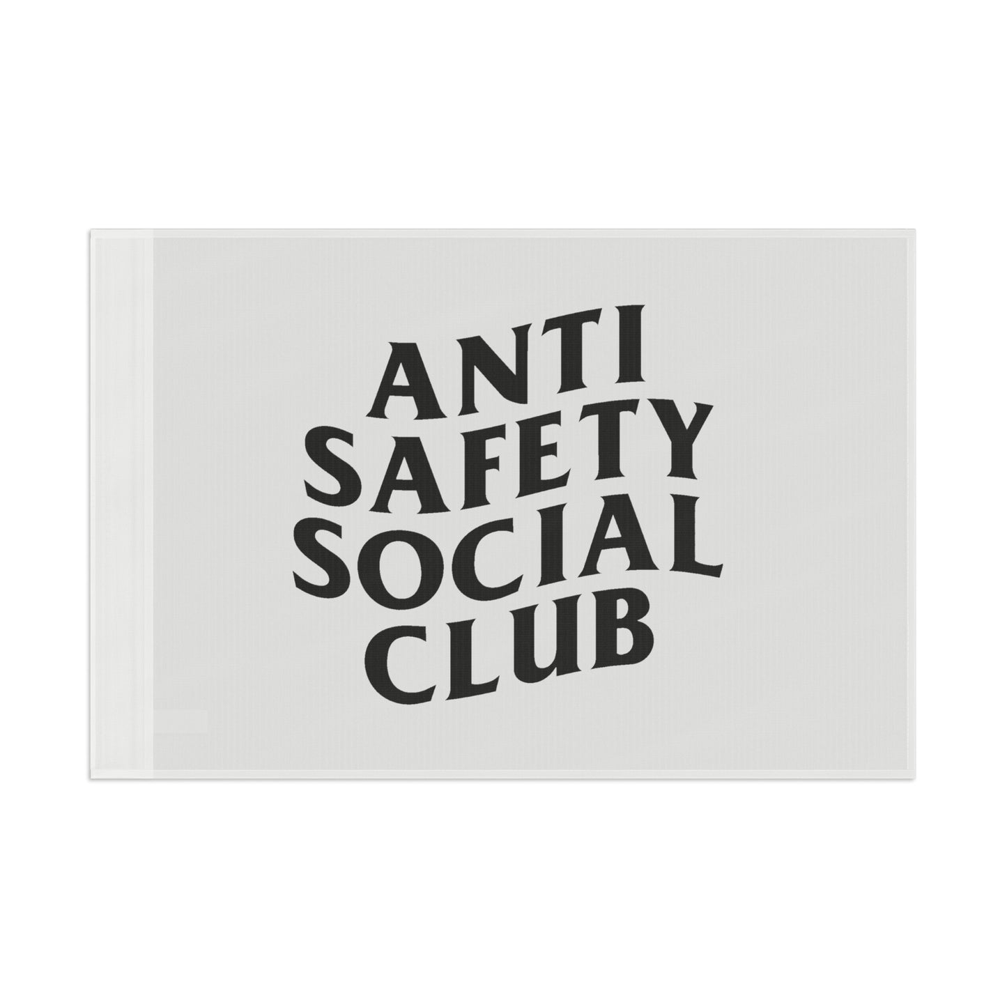 Anti Safety Social Club Flag (white)