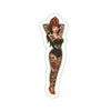 Red Hat Retro Pin Up Sticker Printify