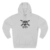 Zero Hero Hoodie (black logo) Printify
