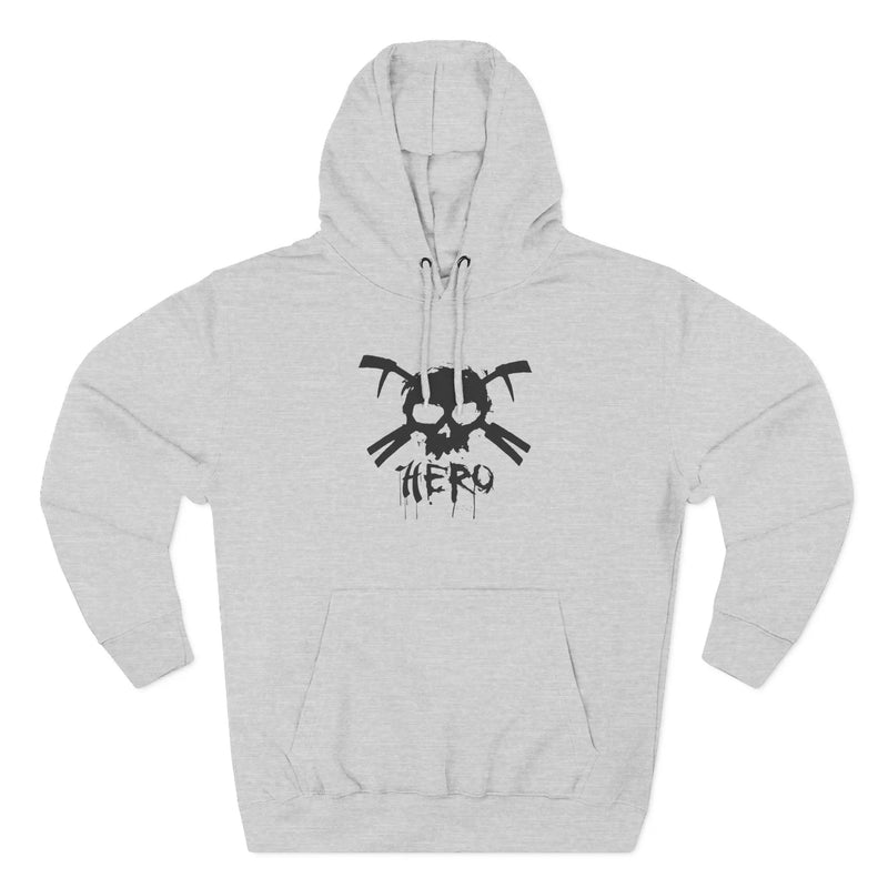 Zero Hero Hoodie (black logo) Printify