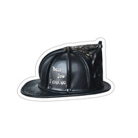 Best Job I Ever Had Helmet Sticker Printify