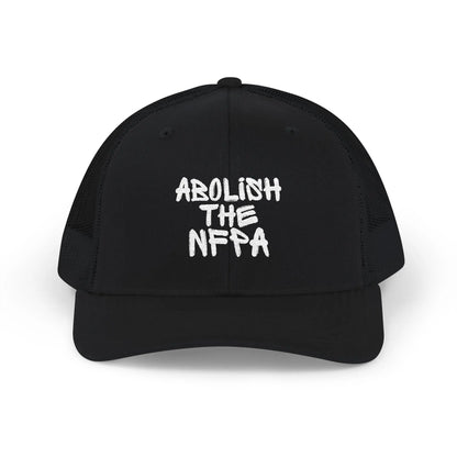 Abolish NFPA Snapback Trucker Hat (OG Font) Printify