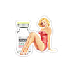 Mor-Phine Pin Up Sticker Printify