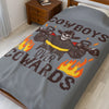 Cowboys Over Cowards Blanket Printify