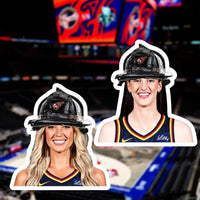 Caitlin and Sophie (2 pack) Black Smoke Sticker LLC