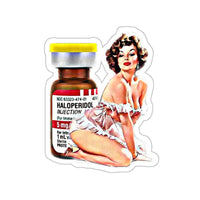 Haldol Pin Up Sticker Printify