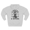 Lippers And Rippers (black and white)  Hoodie Printify