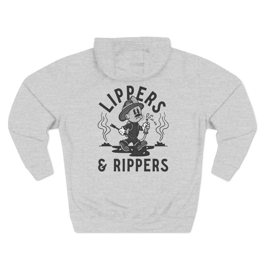 Lippers And Rippers (black and white)  Hoodie