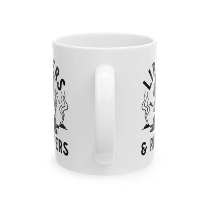 Lippers And Rippers (black and white) mug Printify