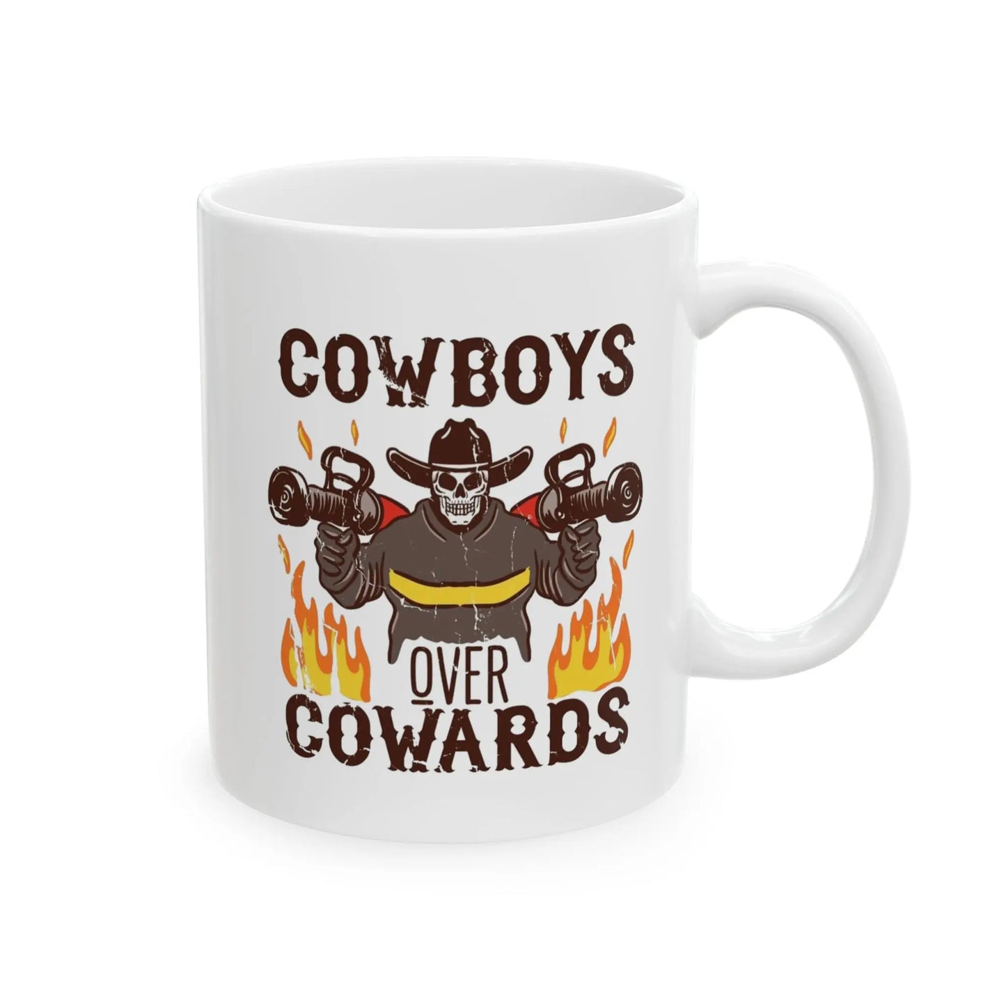 Cowboys Over Cowards Mug Printify