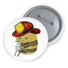 Caffeine Bee Button Printify
