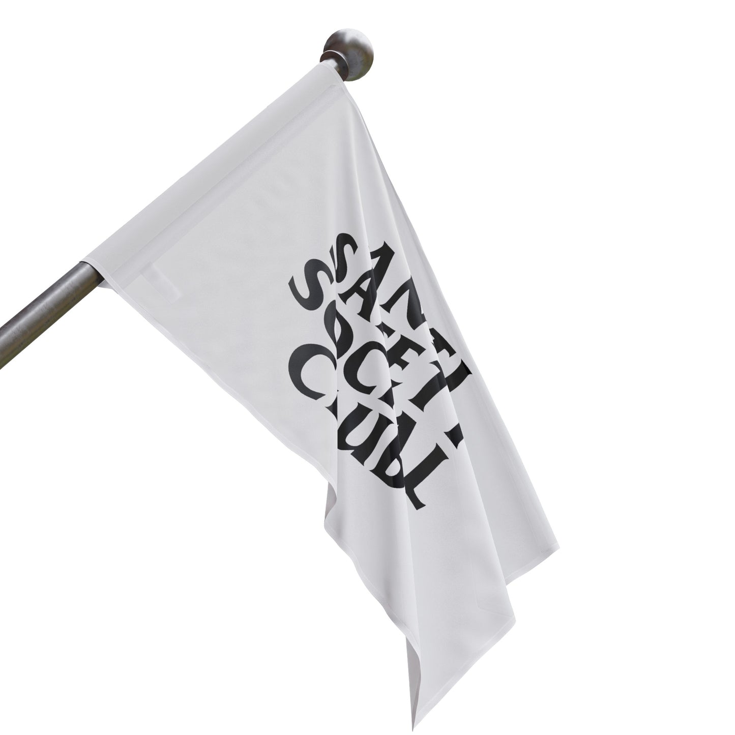 Anti Safety Social Club Flag (white)