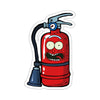 Extinguisher Rick Sticker Printify