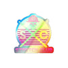 Holographic Stretch Club Sticker Printify