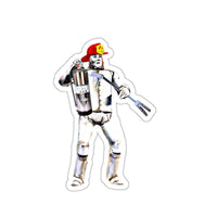 Tin Can Man Sticker Printify