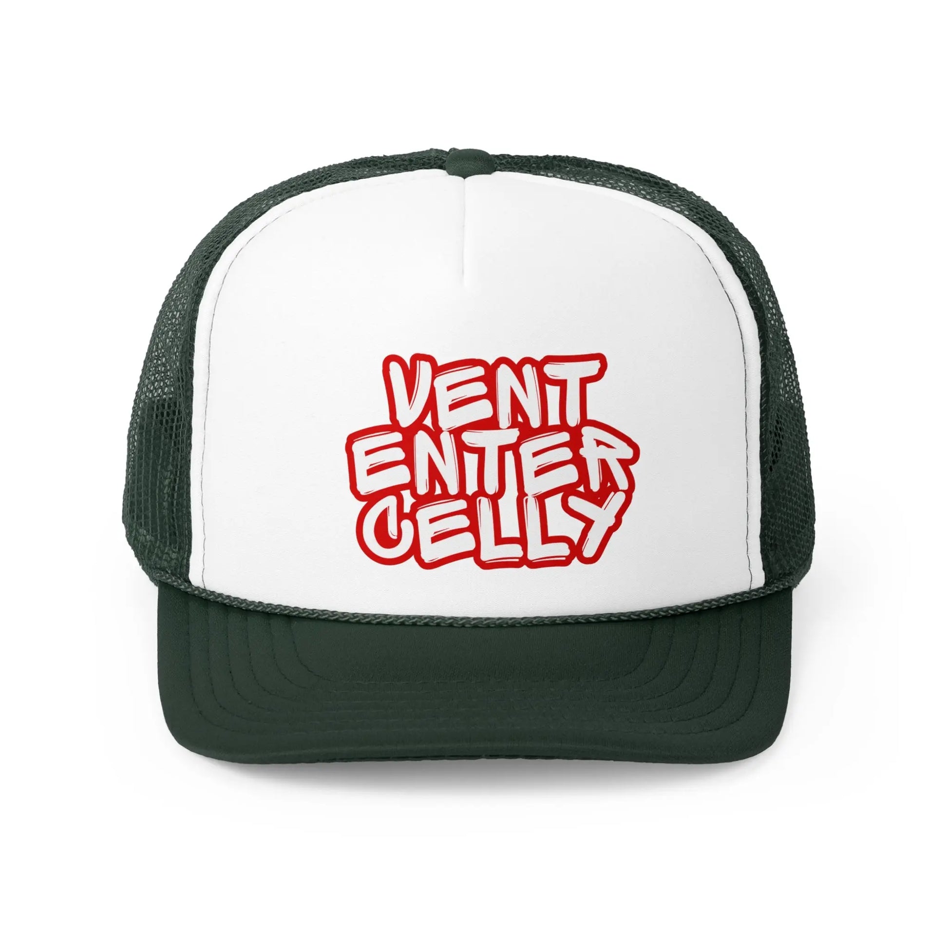 Vent Enter Celly Trucker Caps Printify