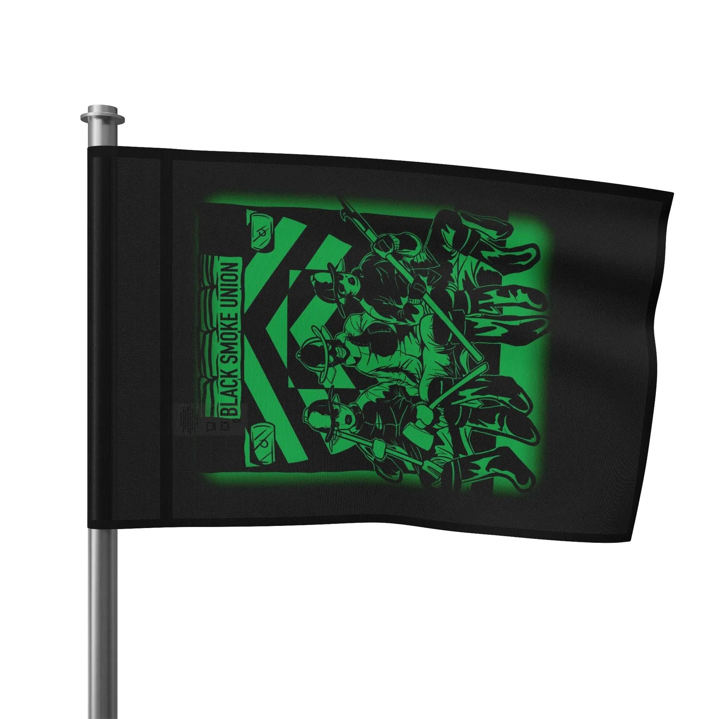 Black Smoke Union Flag Printify