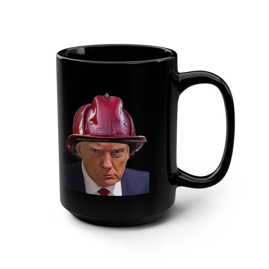 Trump 6 Black Mug, 15oz Printify