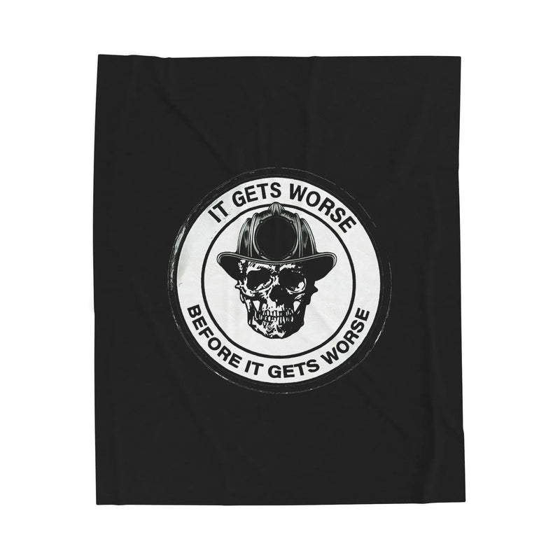 It Gets Worse Blanket Printify