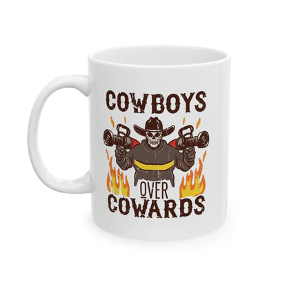 Cowboys Over Cowards Mug Printify