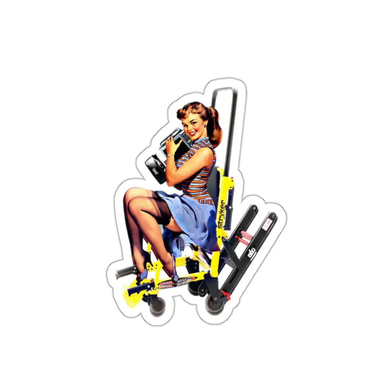 Stair Chair Pin Up Sticker Printify