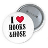 I Love Hooks Button Printify