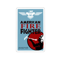 American Firefighter Sticker Printify