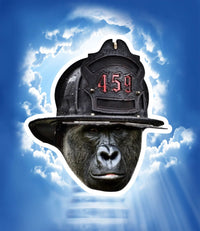 FF Harambe Black Smoke Sticker LLC