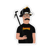 Hit It Hard Hank 2.0 Sticker Printify