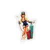 Torch Pin Up Sticker Printify