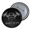 Helmets On Boys Button Printify