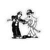 Clown And Ghost Sticker Printify
