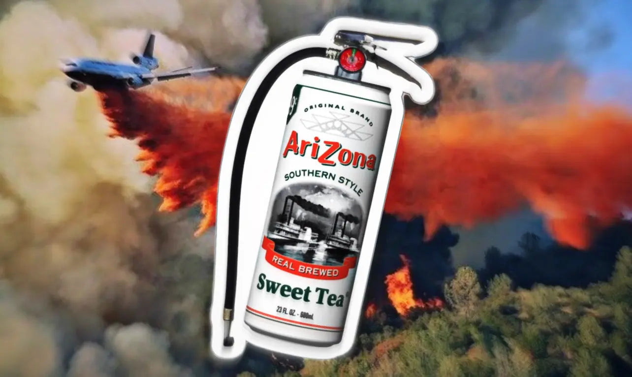 Arizona Tea Can Job Black Smoke Sticker LLC