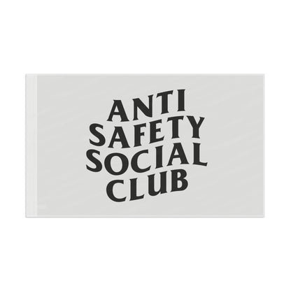 Anti Safety Social Club Flag (white)