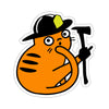 Fire Kitty Finger Sticker Printify