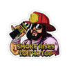 Smoke Rises Sticker Printify
