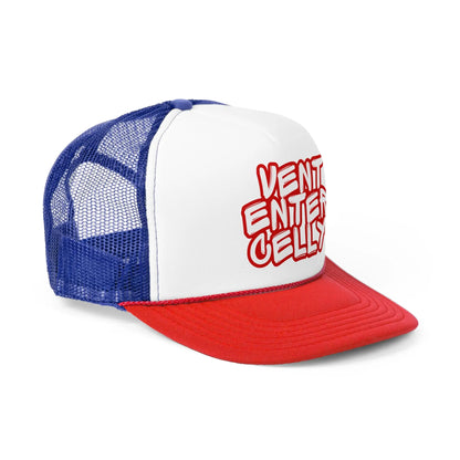 Vent Enter Celly Trucker Caps Printify