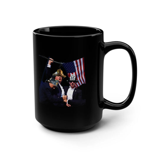 Trump 3 Black Mug, 15oz Printify