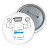 Ketamine Muscle Button Printify